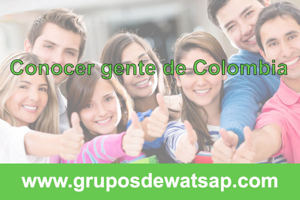 grupo de wasap para conocer gente de Colombia